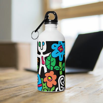 The Enchanted Garden of Wonders. - The Alien Stainless Steel Water Bottle