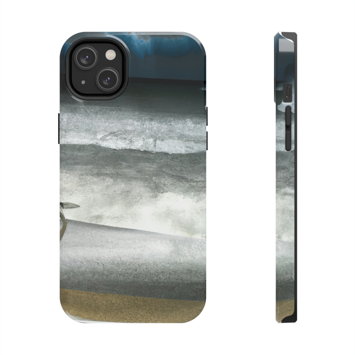 "A Sea of Turmoil: A Heron's Restlessness". - The Alien Tough Phone Cases