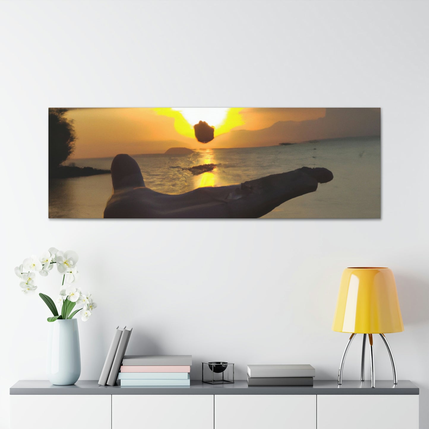 "Sonnenuntergang Küstenpracht" - Leinwand