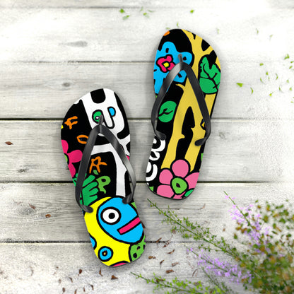 The Enchanted Garden of Wonders - The Alien Flip Flops