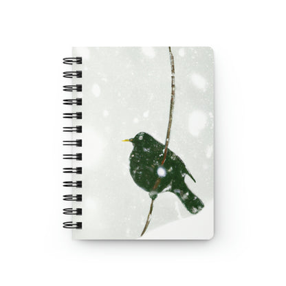 "El solitario constructor de nidos en la nieve" - ​​The Alien Spiral Bound Journal