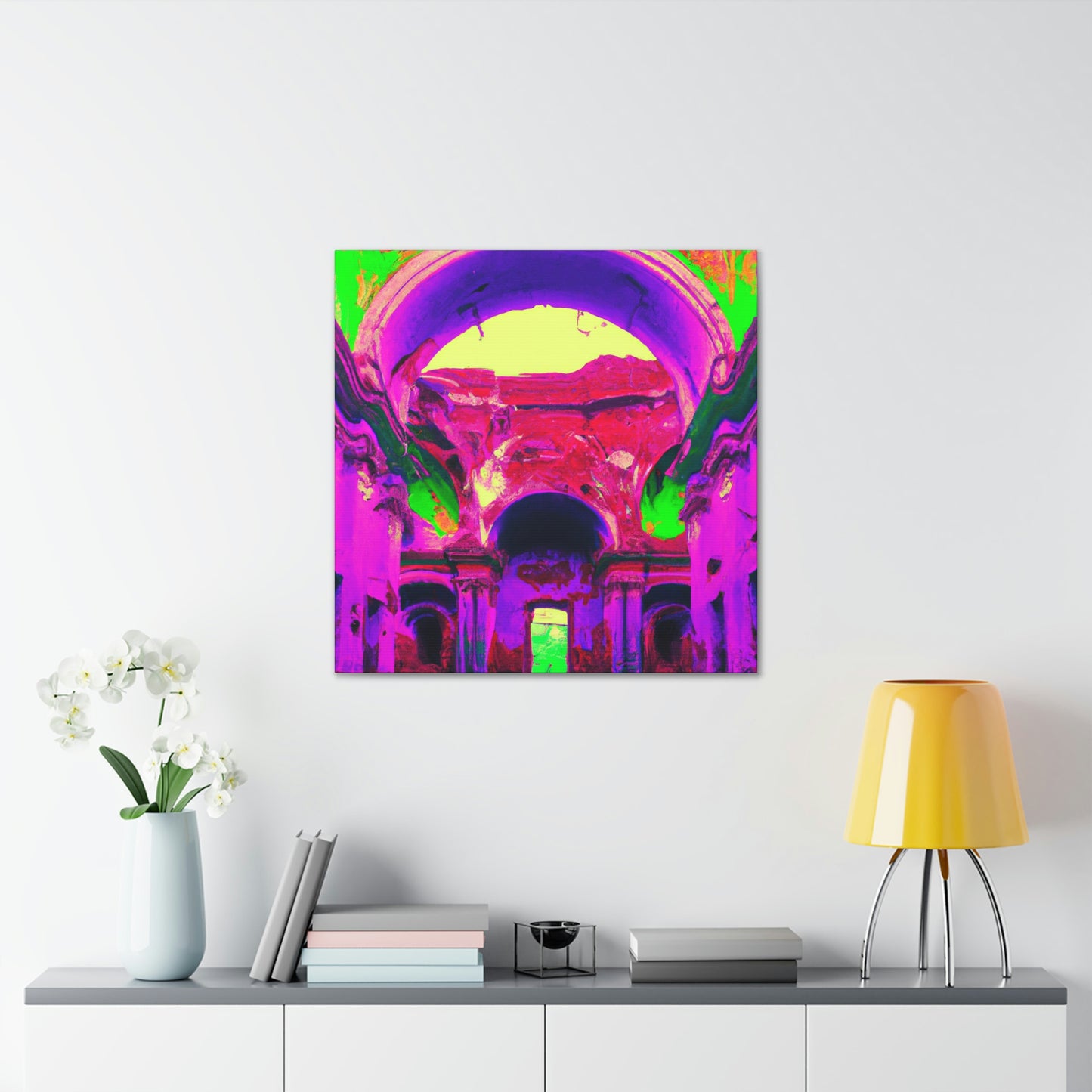 Mystical Madness: Crazy Colors in the Forgotten Cathedral - The Alien Canva