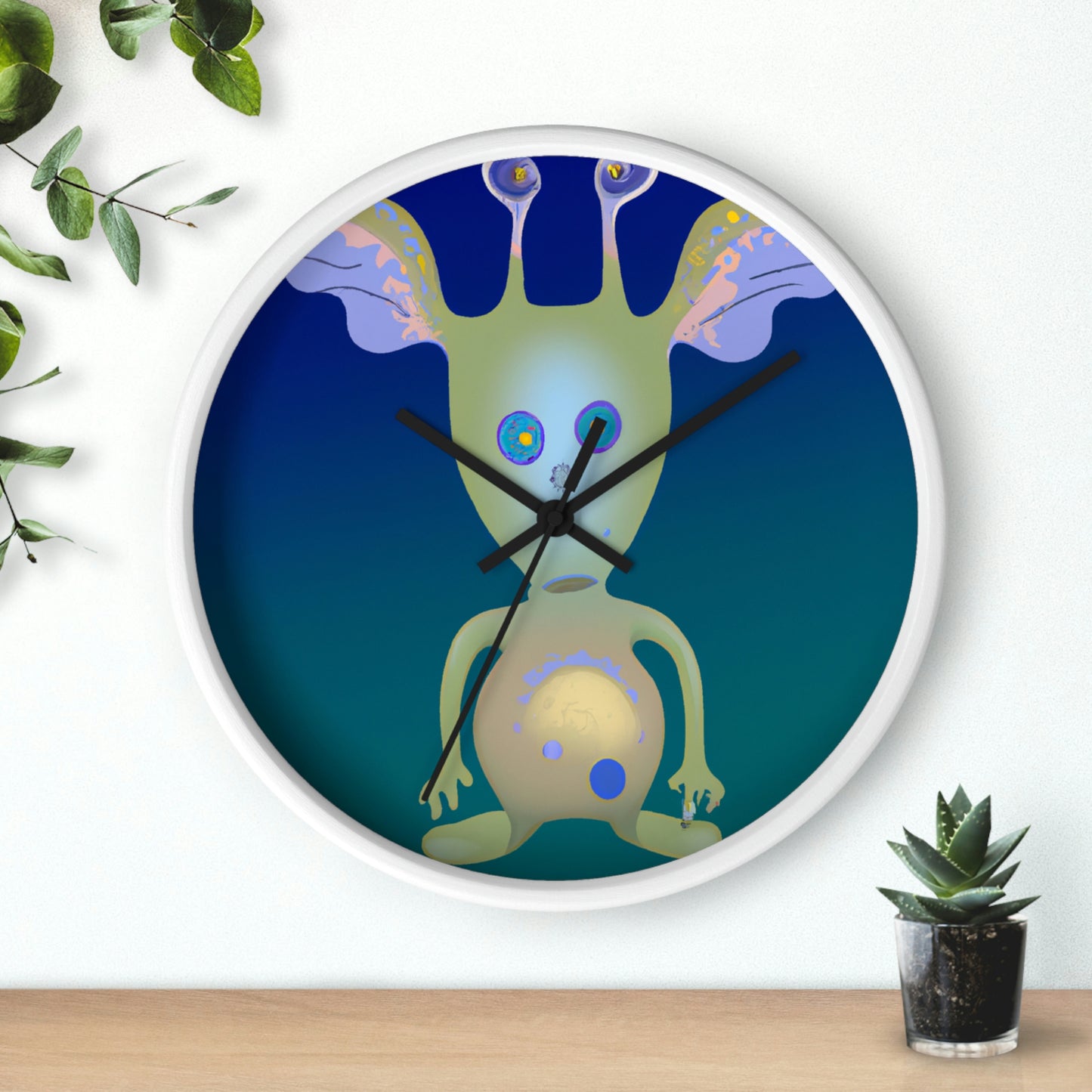 "Creating an Intergalactic Companion: Designing an Alien Pet for Kids" - The Alien Wall Clock