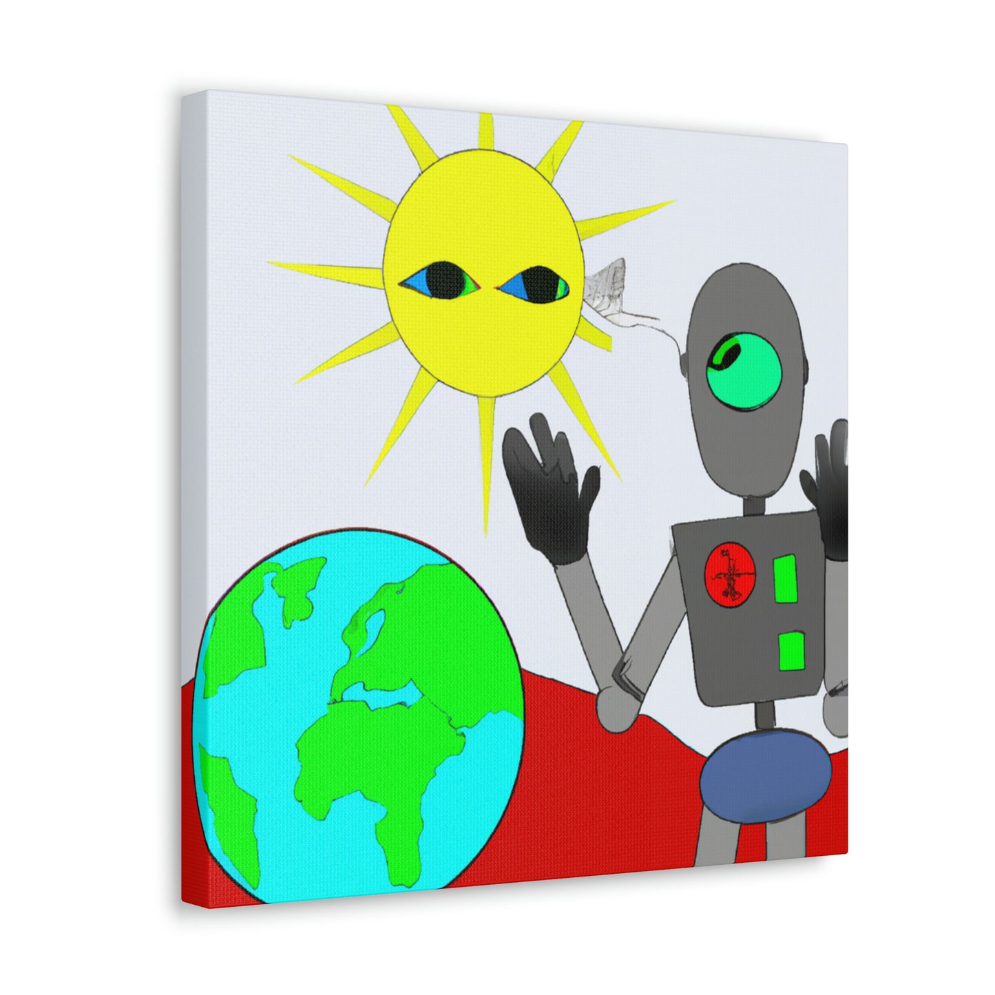 "Robot Defender: The Alien Invasion of Earth" - The Alien Canva