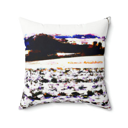 "A Winter Vigilance" - The Alien Square Pillow