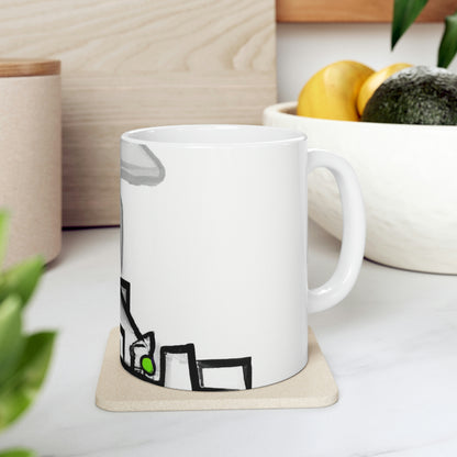 La ciudad en la niebla - El alienígena Taza de cerámica 11 oz