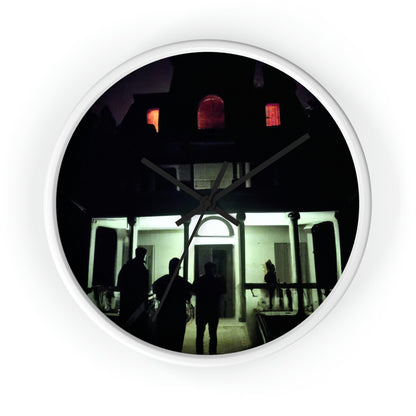 "Halloween Hauntings: Exploring a Haunted House"! - The Alien Wall Clock