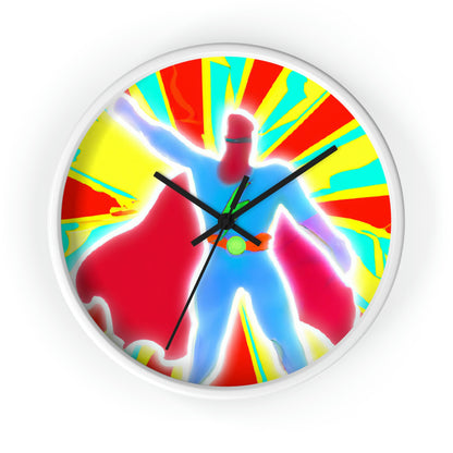 "The Vibrant Superhero" - The Alien Wall Clock