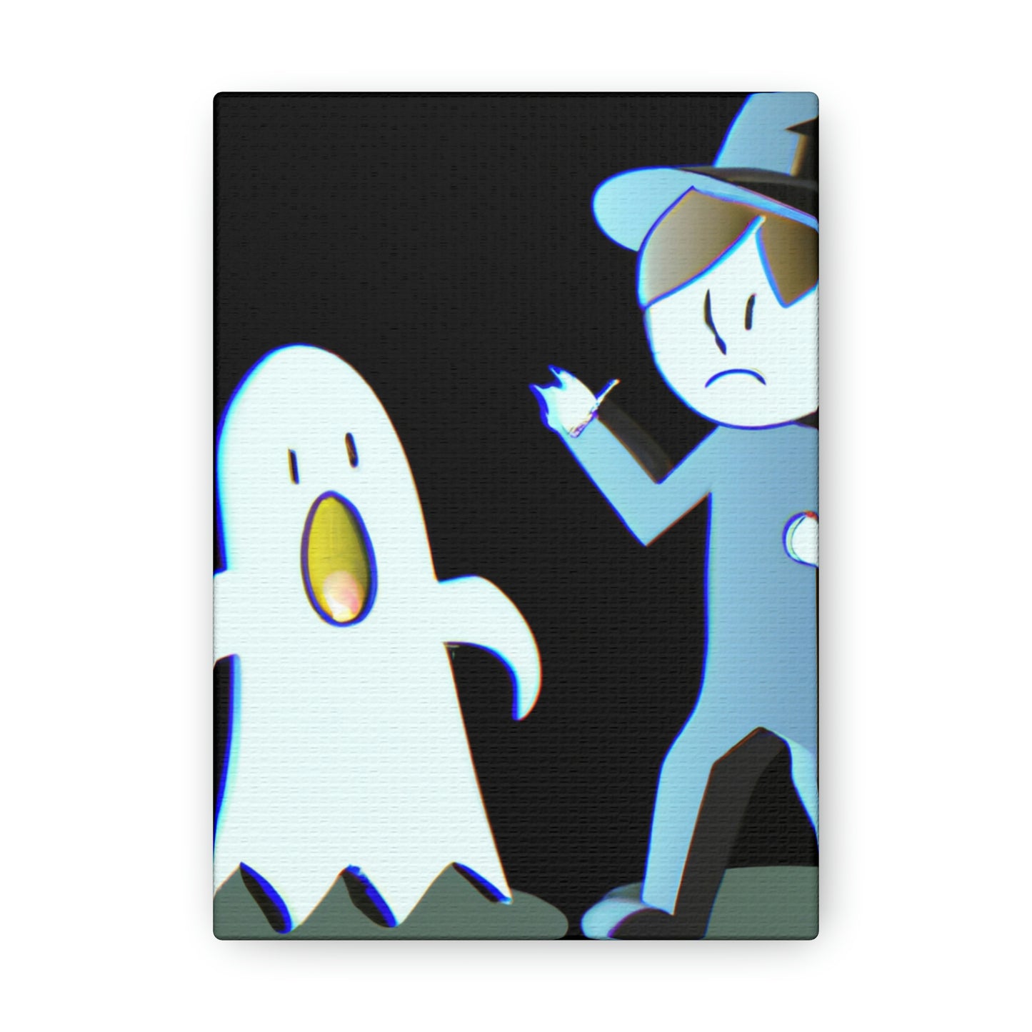 "The Odd Couple: A Shy Night Watchman and a Loud Ghost" - The Alien Canva