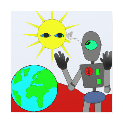 "Robot Defender: The Alien Invasion of Earth" - The Alien Canva