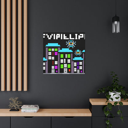 "City Defenders: Creative Space Invaders" - The Alien Canva