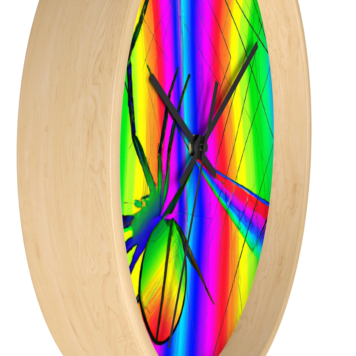 "A Spinnerette's Prismatic Web" - The Alien Wall Clock