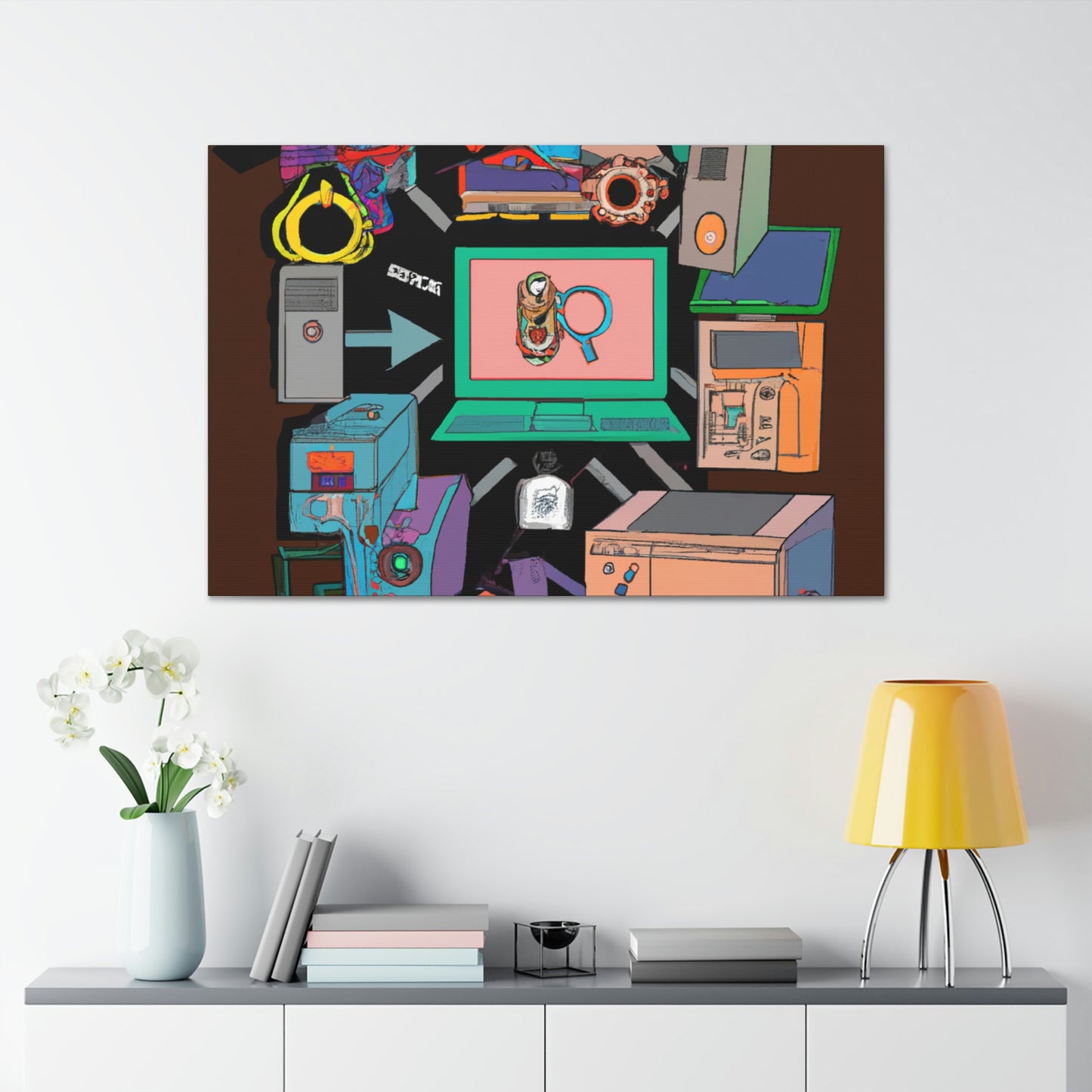 "The Digital Revolution: A Retrospective" - Canvas