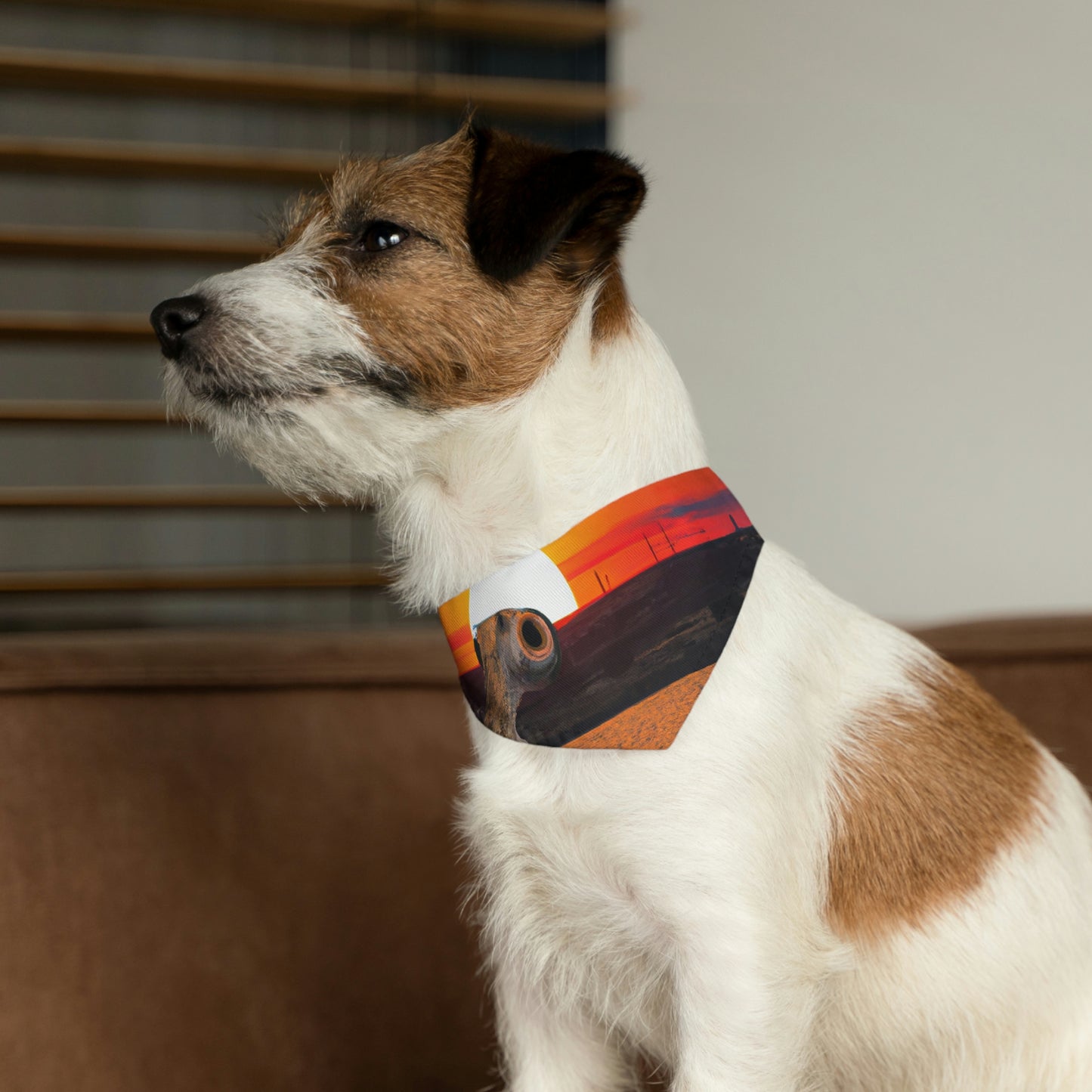 "Adiós al horizonte" - El collar de bandana para mascota alienígena