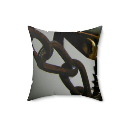 "Eye for an Eye: A Mechanical Vengeance" - The Alien Square Pillow