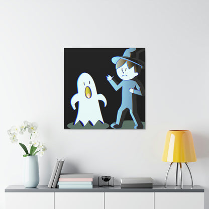 "The Odd Couple: A Shy Night Watchman and a Loud Ghost" - The Alien Canva