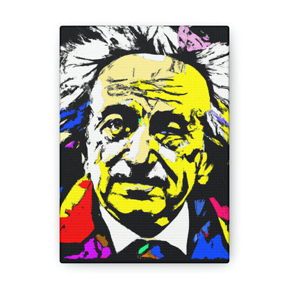 "Albert Einstein: A Pop Art Portrait" - The Alien Canva