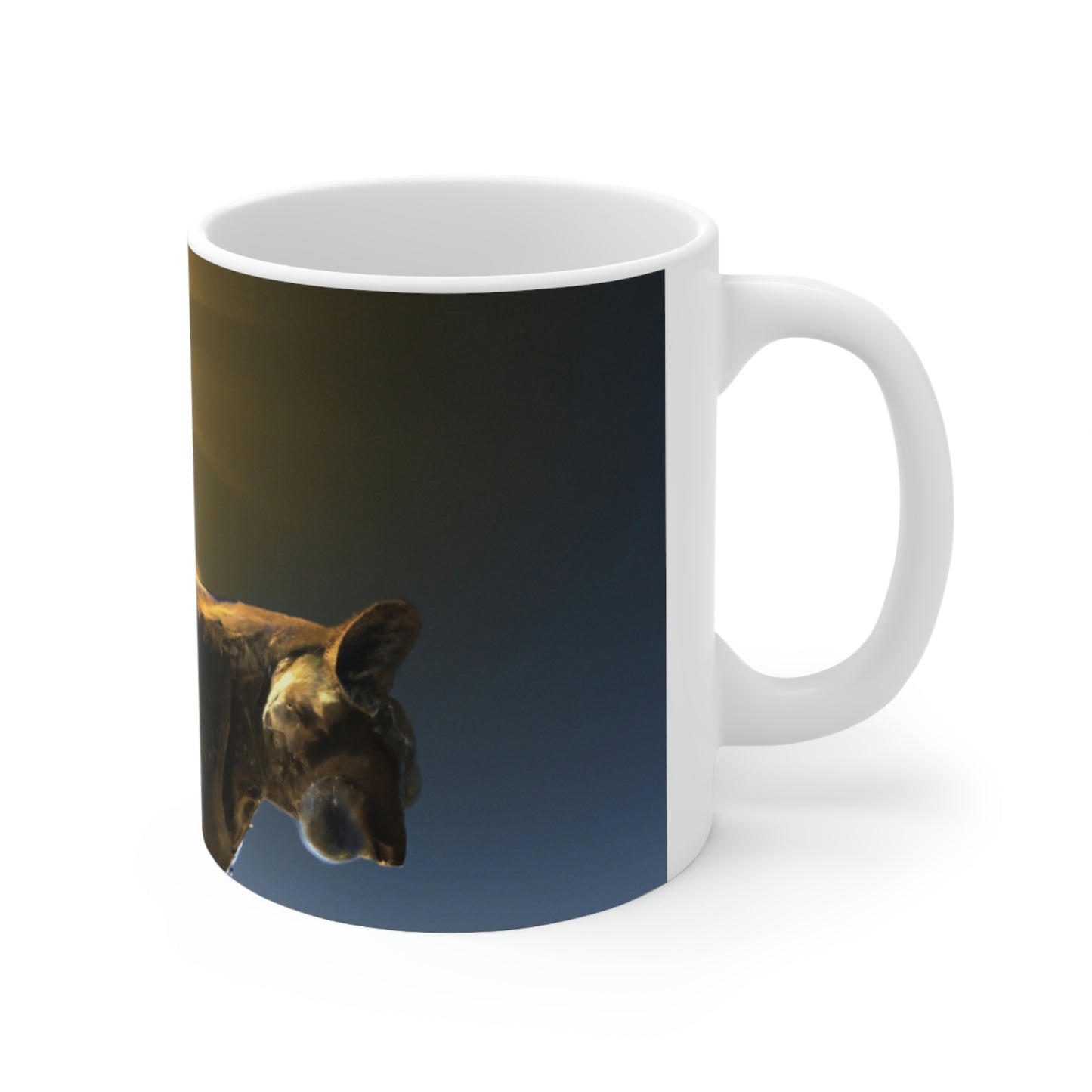 "A Purrfect Sunbeam Moment" - The Alien Ceramic Mug 11 oz