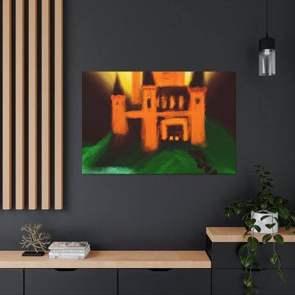 "Mysterious Castle Painting" - The Alien Canva