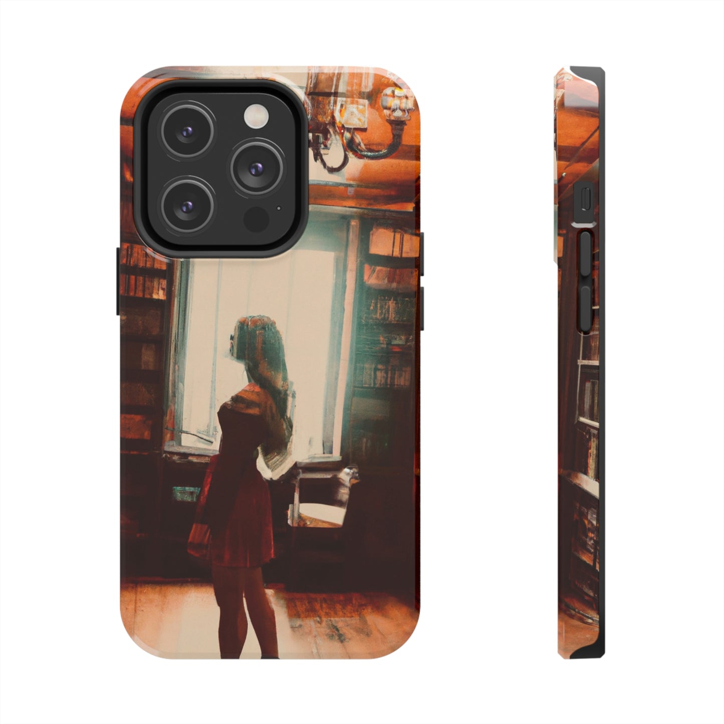 "The Enchanted Library Maze" - The Alien Tough Phone Cases