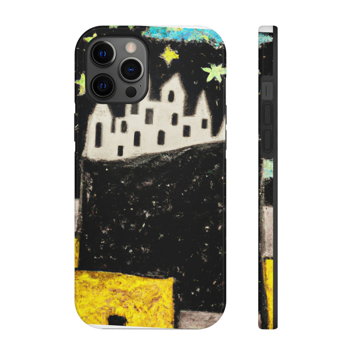 "Oasis cósmico: un viaje a una ciudad flotante en medio del mar de estrellas" - The Alien Tough Phone Cases