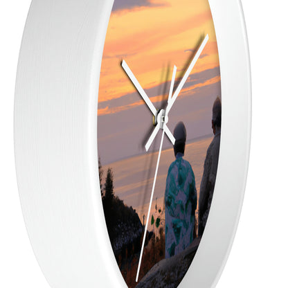 "Embracing the Evening" - The Alien Wall Clock