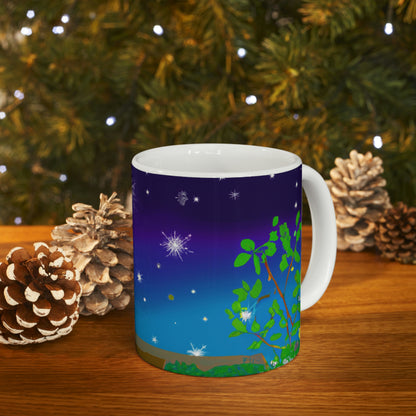 "A Celestial Garden of Color" - The Alien Ceramic Mug 11 oz