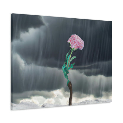 "Aight Against the Storm: The Story of a Lonely Flower" - The Alien Canva