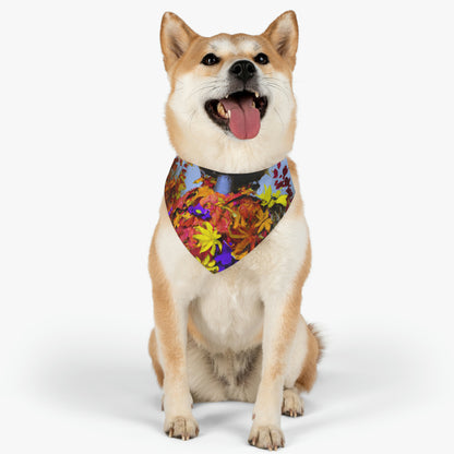 "Autumn Scarecrow Blues" - The Alien Pet Bandana Collar