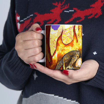 "A Slumbering Dragon in an Infernal Embrace" - The Alien Ceramic Mug 11 oz