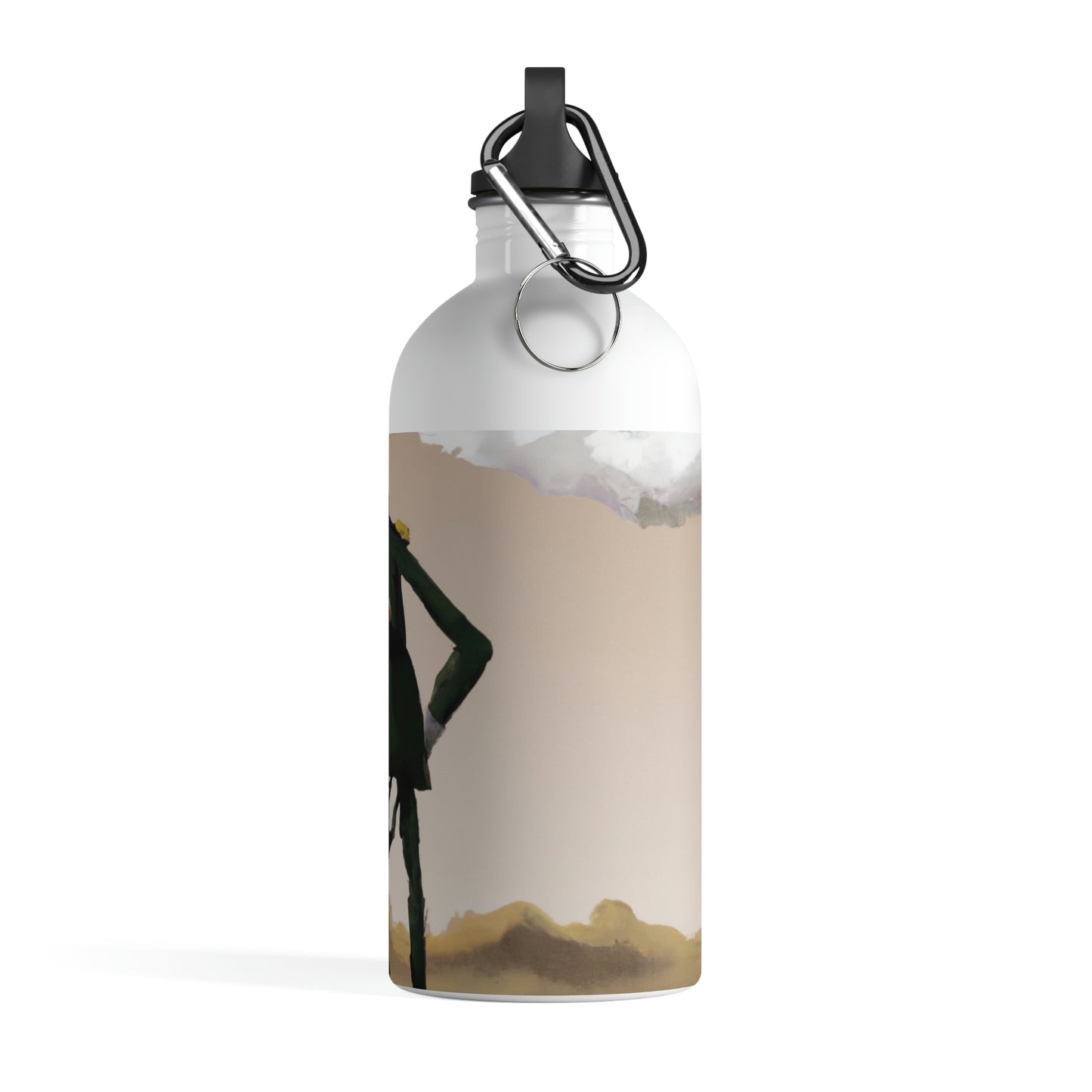 "Courage Against Despair: A Soldier's Triumph" - The Alien Stainless Steel Water Bottle