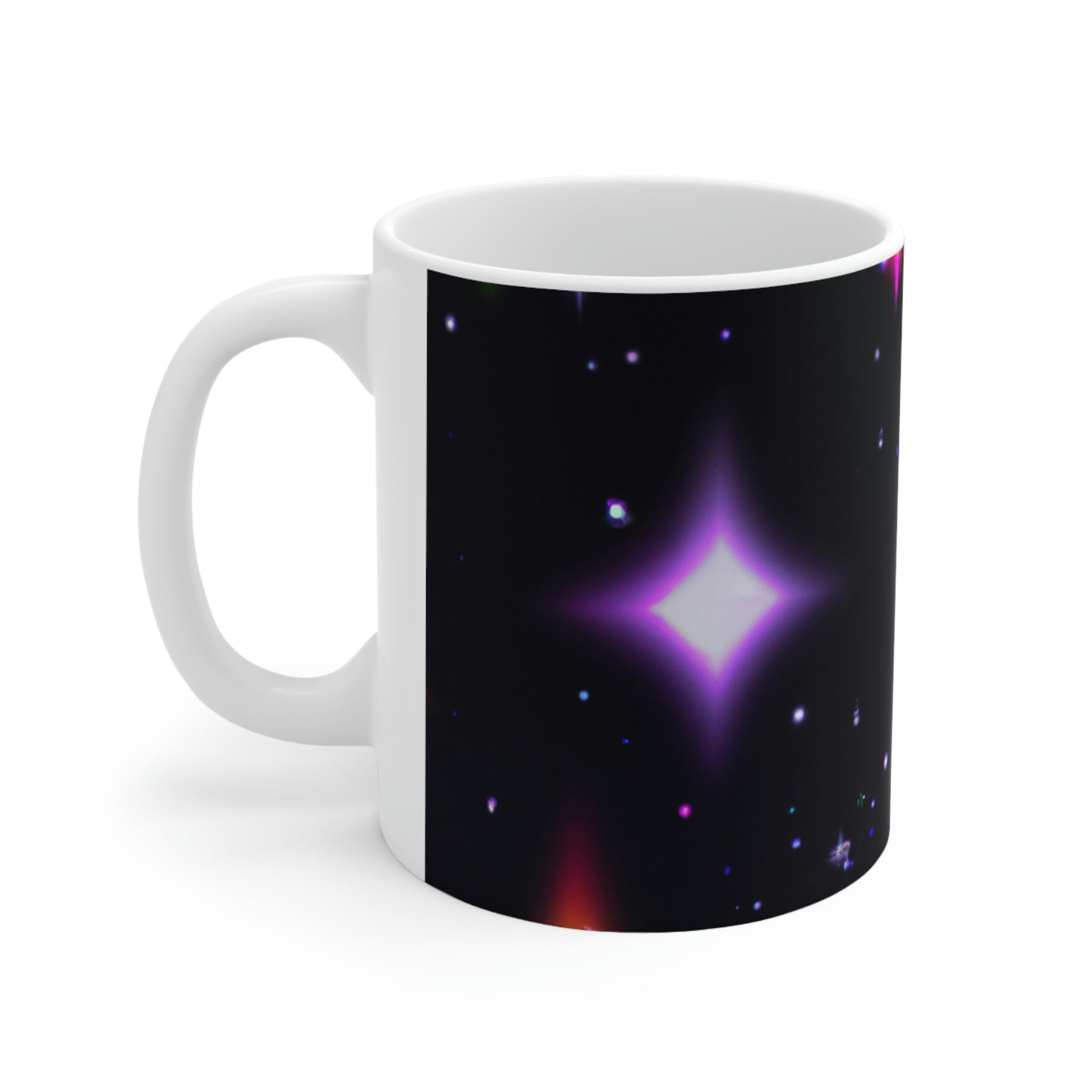 "Nighttime Galaxy of Colors" - The Alien Ceramic Mug 11 oz