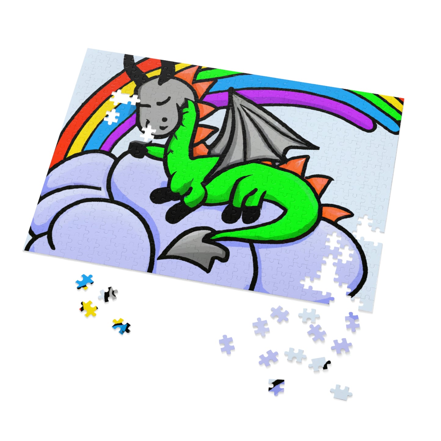 "A Dreamy Dragon's Nap" - The Alien Jigsaw Puzzle