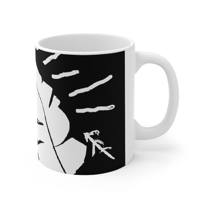 Lost in the Shadows: The White Feather's Journey - The Alien Ceramic Mug 11 oz