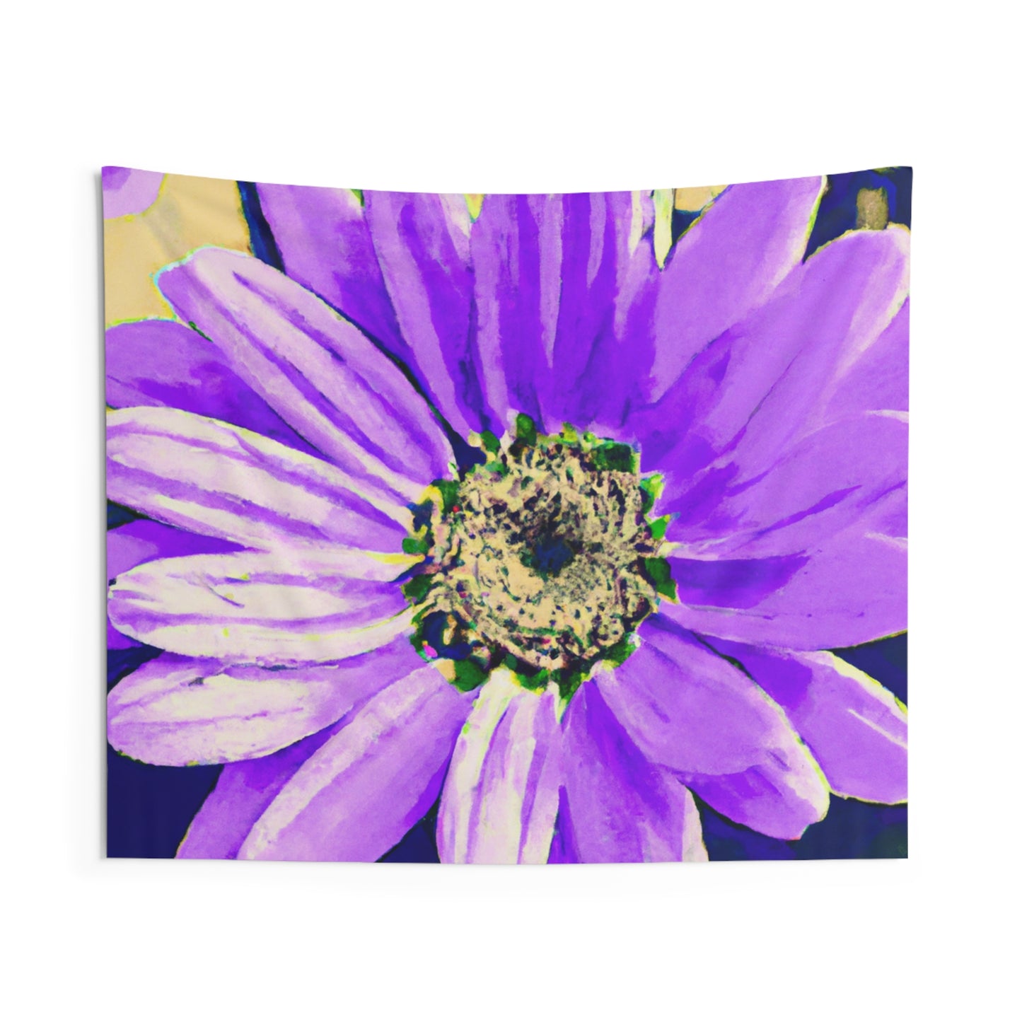 Purple Petals Popping: Create an Eye-Catching Daisy-Rose Fusion - The Alien Wall Tapestries