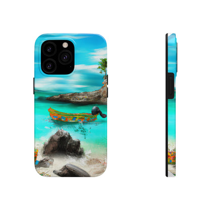 "Caribbean Fiesta on the Beach - A Digital Exploration of Mexican Culture" - The Alien Tough Phone Cases