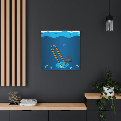 "A Paperclip Against the Tide: Escaping a Sinking Submarine" - The Alien Canva