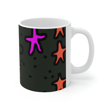 "Abandoned in the Glittering Night Sky" - The Alien Ceramic Mug 11 oz