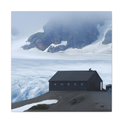 "Frozen Fears: A Haunted Glacier House" - The Alien Canva