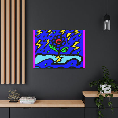 "Una flor audaz en medio de la tormenta" - The Alien Canva