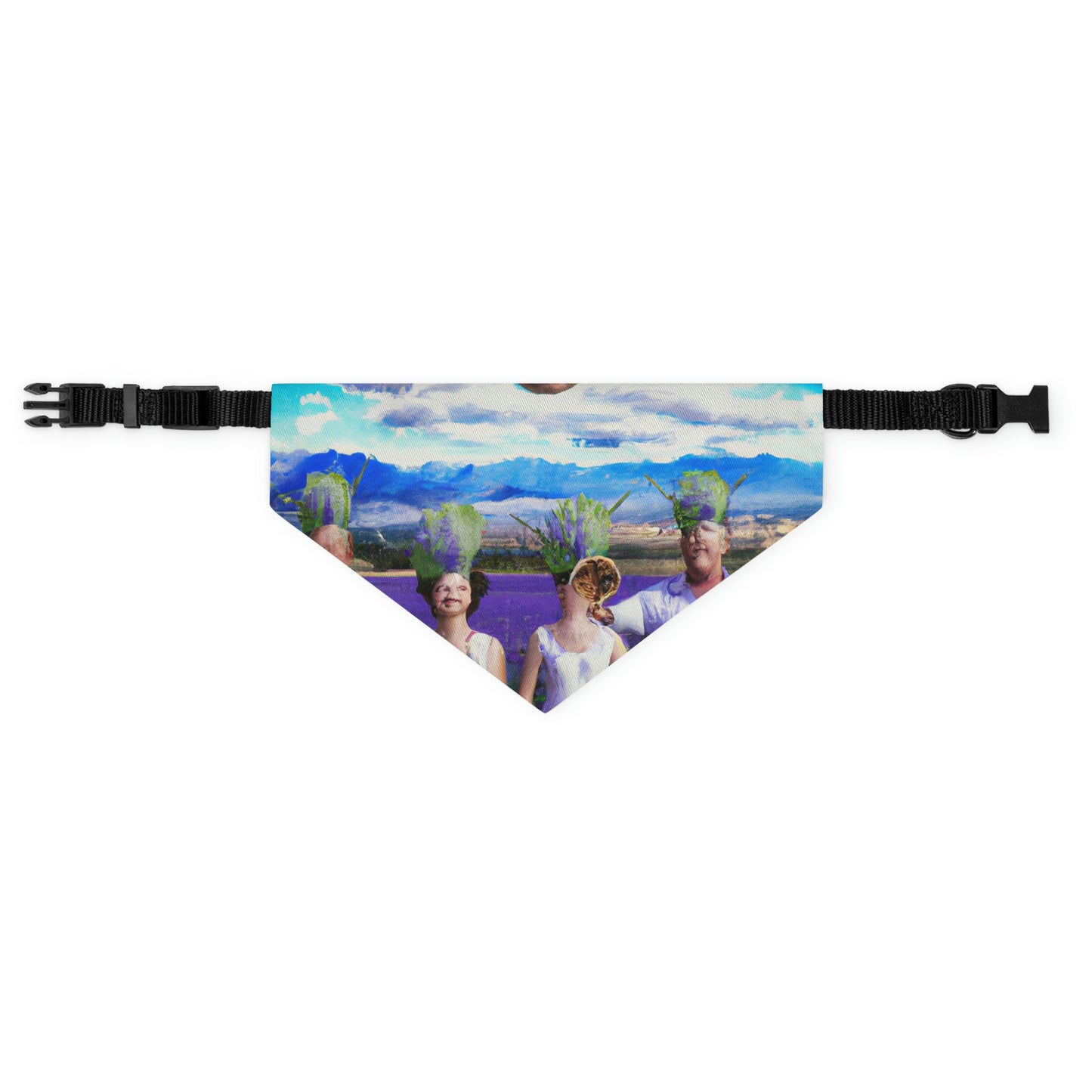 "Lavender Family Reunion: A Blooming Celebration" - The Alien Pet Bandana Collar