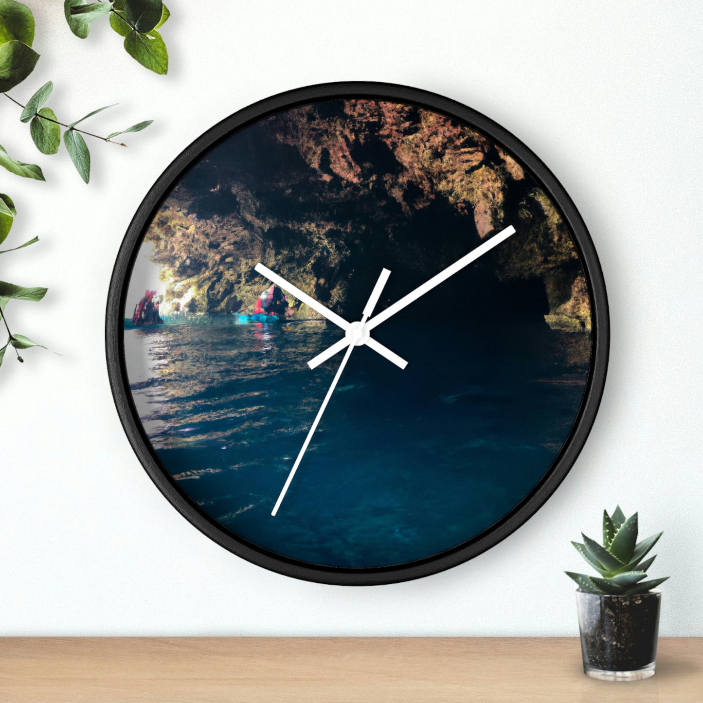 The Diving Depths of the Oceanic Cave - The Alien Wall Clock