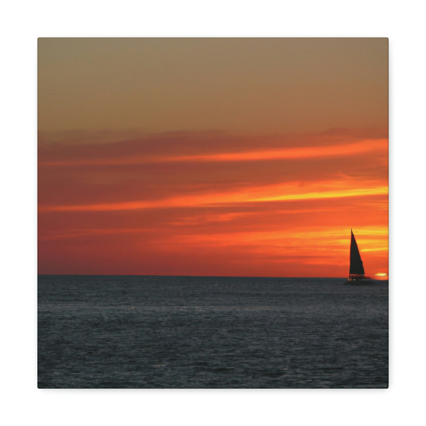 "Serene Sails: A Peaceful Sunset" - The Alien Canva