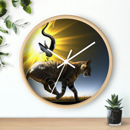 "A Purrfect Sunbeam Moment" - The Alien Wall Clock