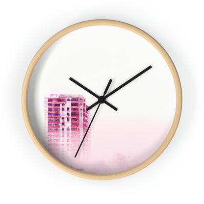 "A Shroud of Mystery: The Lost City in the Fog." - The Alien Wall Clock