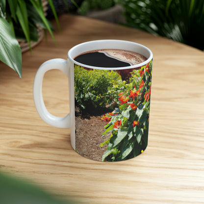 "Garden of Colorful Radiance" - Taza de cerámica The Alien 11 oz