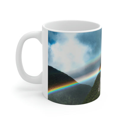 The Rainbow Gateway - The Alien Taza de cerámica 11 oz