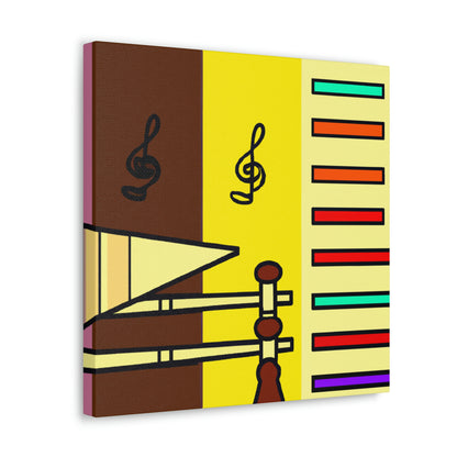 "Four Colors Tribute: Ancient Musical Artistry" - Canvas