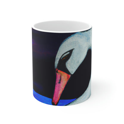 "A Swan's Lament: The Widwed Heavens" - Der Alien-Keramikbecher 11 oz