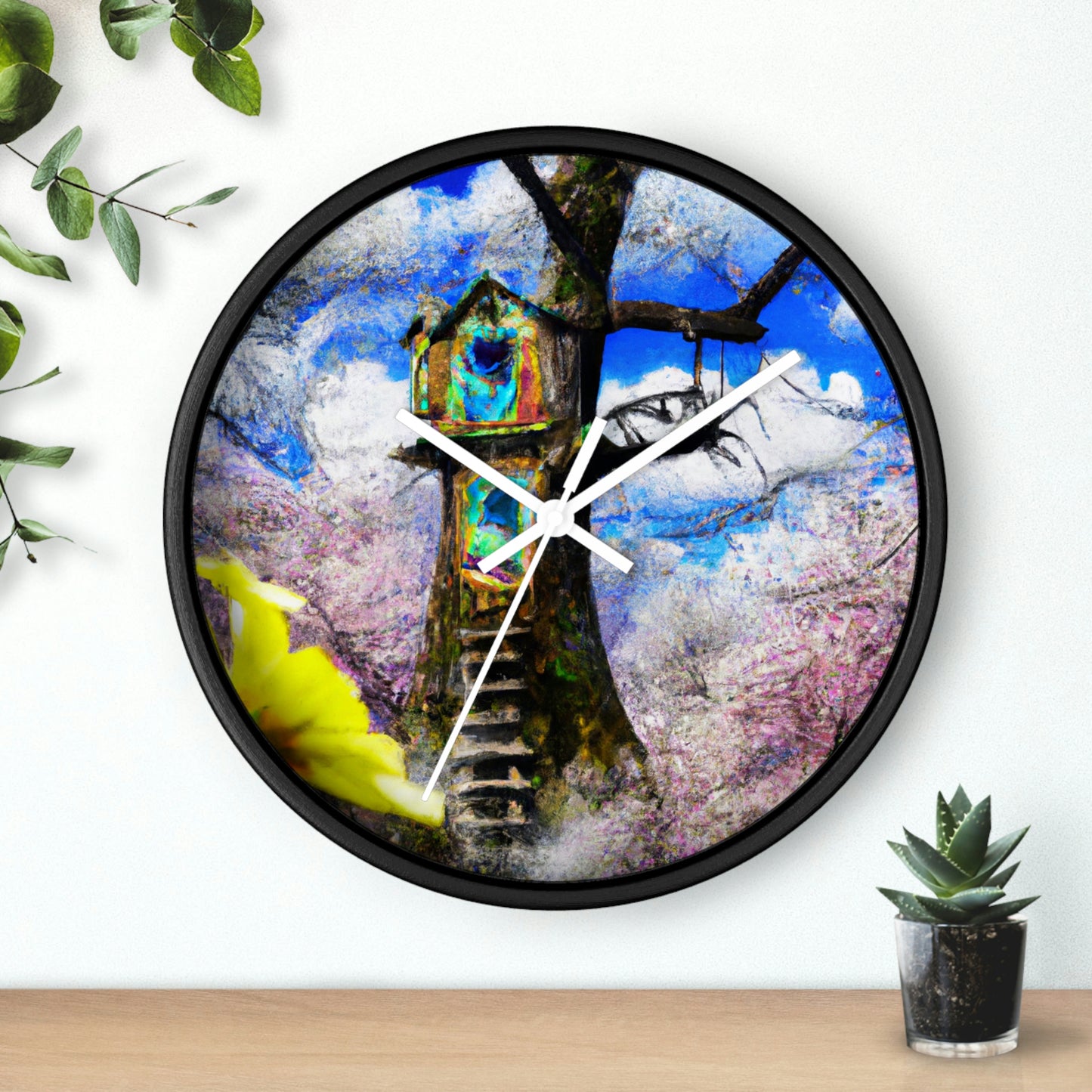 "Forgotten Secrets of the Springtime Forest" - The Alien Wall Clock